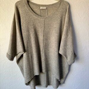 Wrap London light brown short sleeve Cashmere Sweater size L